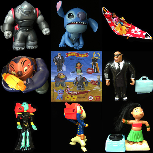 lilo and stitch mcdonalds toys 2002